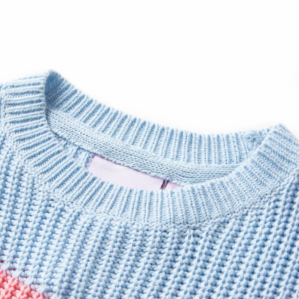 Vidaxl kindertrui gebreid 128 blauw