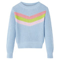 Vidaxl kindertrui gebreid 140 blauw