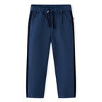 Vidaxl kinderbroek met zwarte bies 104 marineblauw