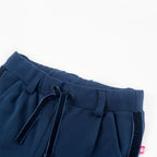 Vidaxl kinderbroek met zwarte bies 128 marineblauw