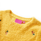 Vidaxl kindertrui gebreid 128 okerkleurig