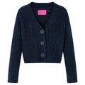 Vidaxl kindervest gebreid 116 marineblauw