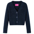 Vidaxl kindervest gebreid 128 marineblauw
