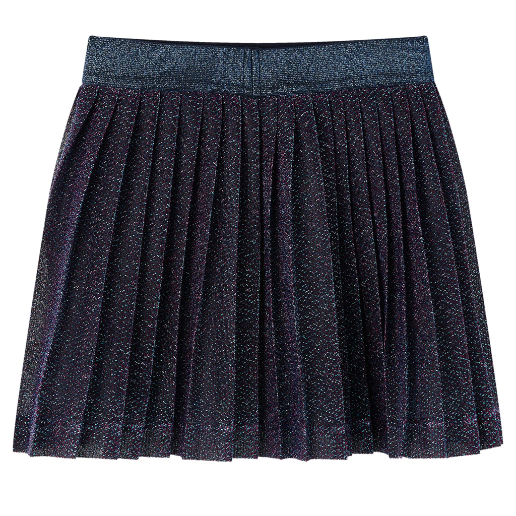 Vidaxl kinderrokje met glitters 128 marineblauw