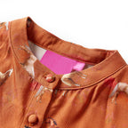 Vidaxl kinderjurk 116 cognackleurig