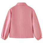 Vidaxl kinderblouse met lantaarnmouwen 92 oudroze