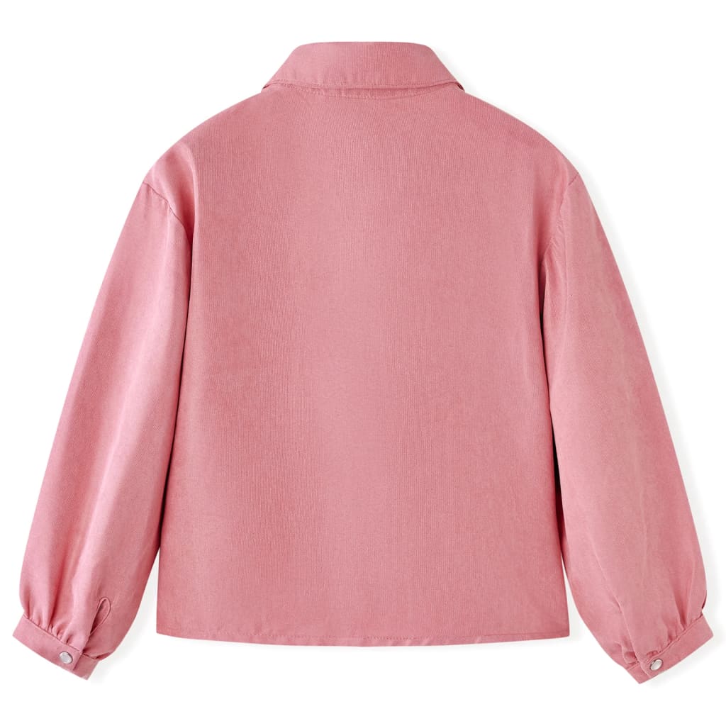 Vidaxl kinderblouse met lantaarnmouwen 92 oudroze