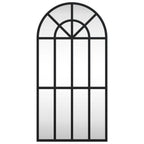 Vidaxl wandspiegel boog 30x60 cm ijzer zwart