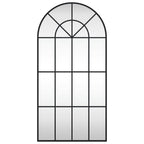 Vidaxl wandspiegel boog 50x100 cm ijzer zwart