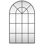 Vidaxl wandspiegel boog 60x100 cm ijzer zwart