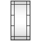 Vidaxl wandspiegel rechthoekig 30x60 cm ijzer zwart
