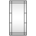 Vidaxl wandspiegel rechthoekig 40x80 cm ijzer zwart