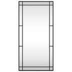 Vidaxl wandspiegel rechthoekig 50x100 cm ijzer zwart