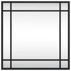Vidaxl wandspiegel vierkant 40x40 cm ijzer zwart