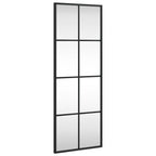 Vidaxl wandspiegel rechthoekig 30x80 cm ijzer zwart