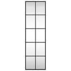 Vidaxl wandspiegel rechthoekig 30x100 cm ijzer zwart