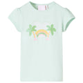 Vidaxl kindershirt 116 lichtmint