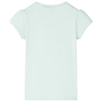 Vidaxl kindershirt 116 lichtmint