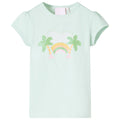 Vidaxl kindershirt 128 lichtmint