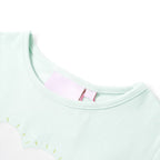 Vidaxl kindershirt 128 lichtmint