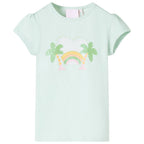 Vidaxl kindershirt 140 lichtmint