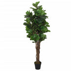 Vidaxl kunstvijgenboom 96 bladeren 80 cm groen