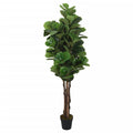 Vidaxl kunstplant vijgenboom 180 bladeren 150 cm groen