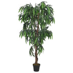 Vidaxl kunstplant mangoboom 450 bladeren 120 cm groen