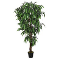 Vidaxl kunstplant mangoboom 600 bladeren 150 cm groen
