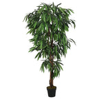 Vidaxl kunstplant mangoboom 1050 bladeren 200 cm groen