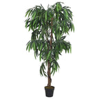 Vidaxl kunstplant mangoboom 1050 bladeren 200 cm groen