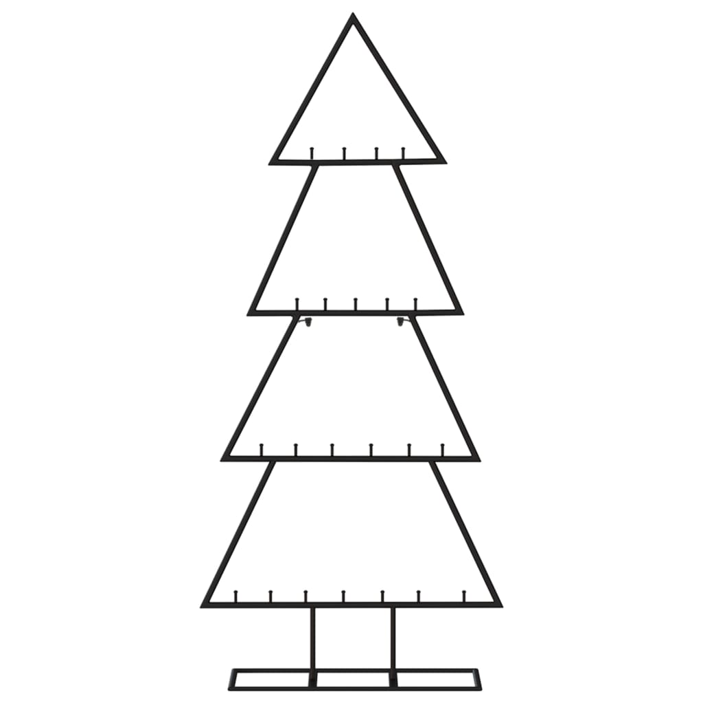 Vidaxl kerstdecoratie kerstboom 125 cm metaal zwart