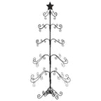 VidaXL Kerstdecoratie kerstboom 150 cm metaal zwart