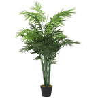 Vidaxl kunstplant palmboom 28 bladeren 120 cm groen