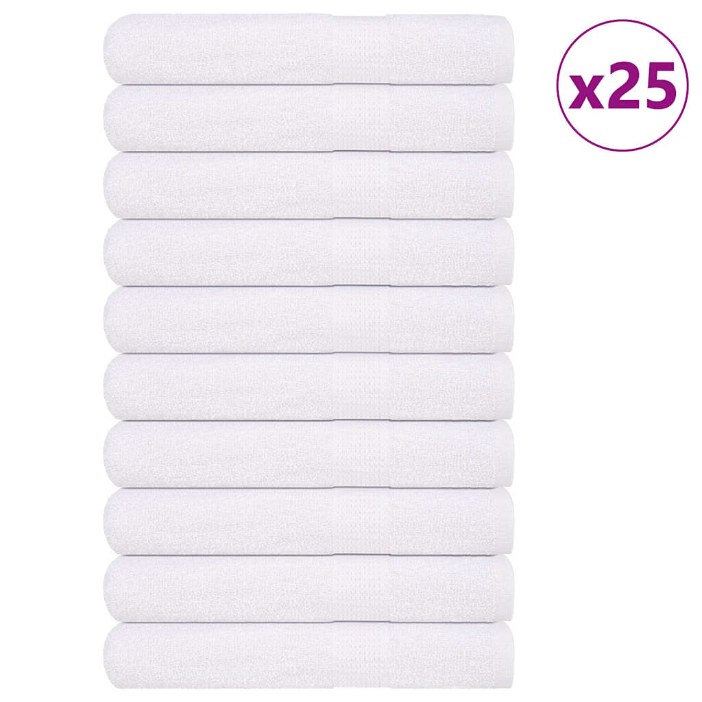 Vidaxl saunahanddoeken frogn 25 st 80x200 cm 360 g m² wit