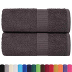Vidaxl washandjes frogn 2 st 15x21 cm 360 g m² antraciet
