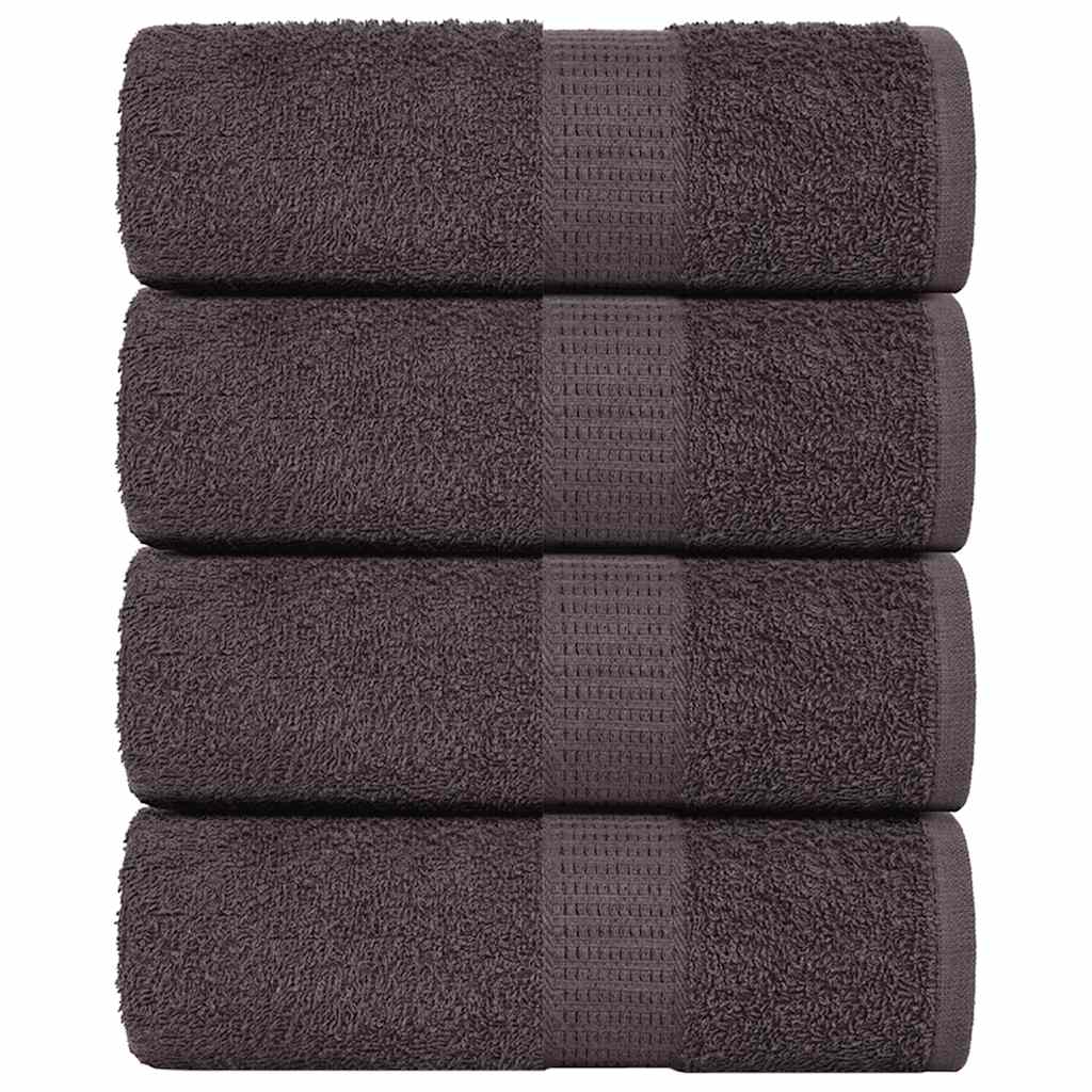 Vidaxl washandjes frogn 4 st 15x21 cm 360 g m² antraciet