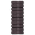 Vidaxl washandjes 10 st 15x21 cm 360 g m² 100% katoen antracietkleurig