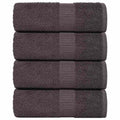Vidaxl washandjes 4 stuks frogn antraciet 30x30 cm 100% katoen