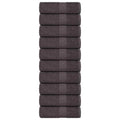Vidaxl washandjes frogn 10 st 30x30 cm 360 g m² antraciet