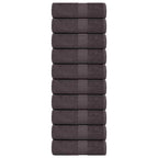 Vidaxl gastendoekjes frogn 10 st 30x50 cm 360 g m² antraciet