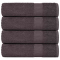 Vidaxl douchehanddoeken frogn 4 st 70x140 cm 360 g m² antraciet
