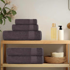 Vidaxl douchehanddoeken 25 st 70x140 cm 360 g m² 100% katoen antraciet