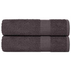 Vidaxl badhanddoeken frogn 2 st 100x150 cm 360 g m² antraciet