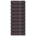 Vidaxl badhanddoeken frogn 10 st 100x150 cm 360 g m² antraciet