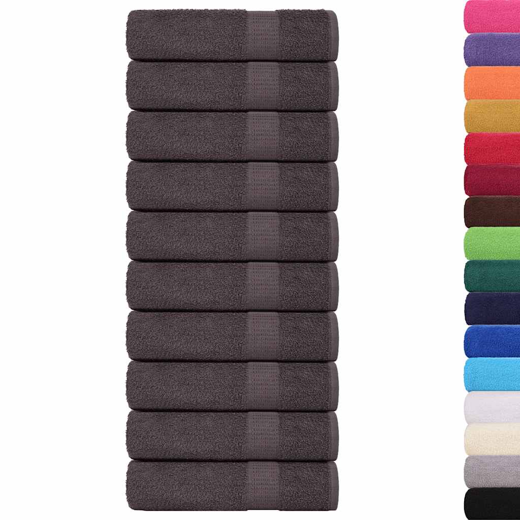 Vidaxl badhanddoeken frogn 10 st 100x150 cm 360 g m² antraciet