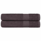 Vidaxl handdoeken frogn 2 st 100x200 cm 360 g m² antraciet
