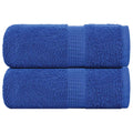Vidaxl washandjes frogn 2 st 30x30 cm 360 g m² blauw