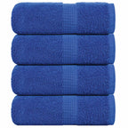 Vidaxl washandjes frogn 4 st 30x30 cm 360 g m² blauw