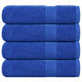Vidaxl douchehanddoeken frogn 4 st 70x140 cm 360 g m² blauw